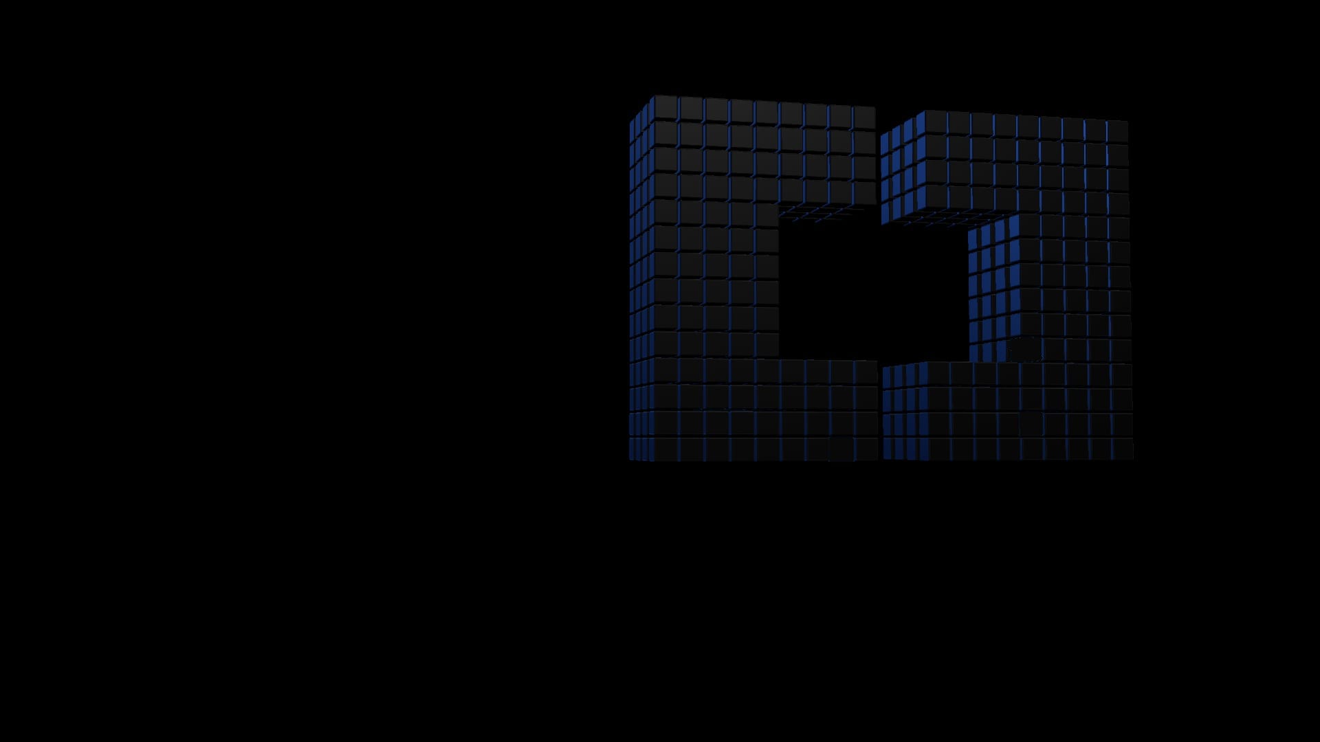 The OLKUS bracket O, built from blocks